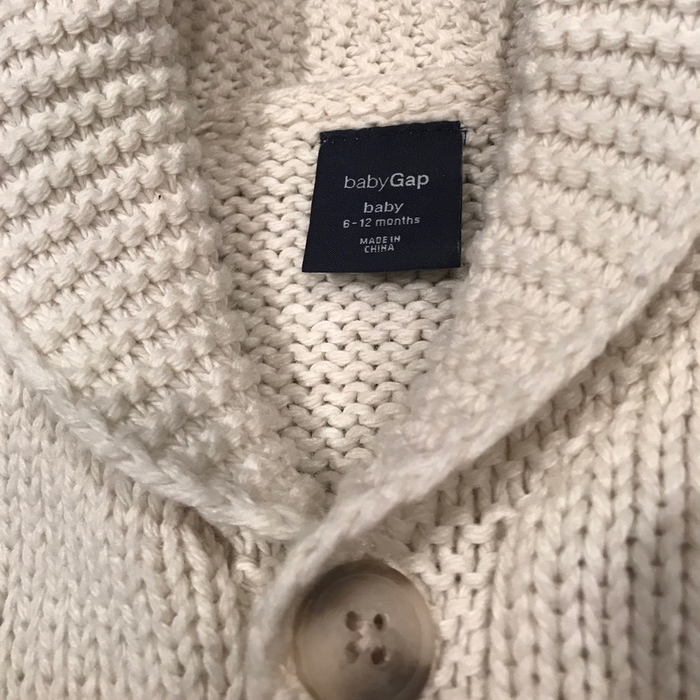 Baby Gap burton up sweater 6-12 mo - Picture 6 of 7